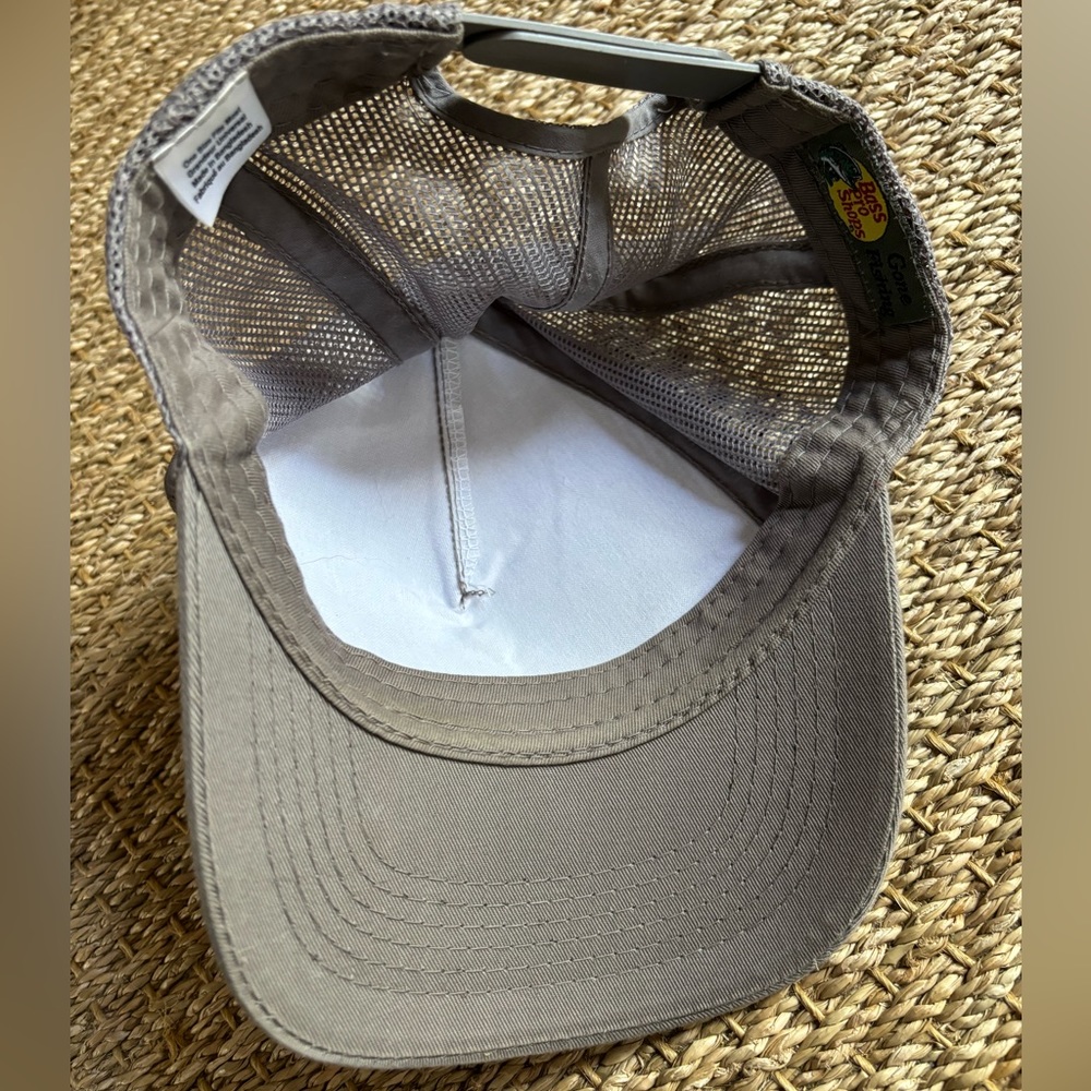 Bass Pro Shops Mesh Adjustable Trucker Hat - Khaki - Picture 10 of 10